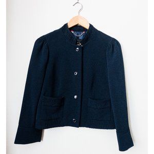 Marc By Marc Jacobs Navy Estelle Crinkled Jacket